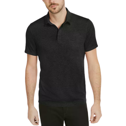 Alfani AlfaTech Stretch Solid Polo Shirt - Deep Black