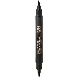 Revolution Beauty Double Flick Eyeliner - Schwarz