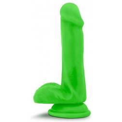 Blush Novelties 6 Inch Neo Elite Silicone Dual Density Cock With Balls Neon Green