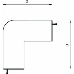 Solar Plus Låg til udvendigt hjørne 60x110mm