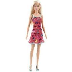 Mattel Barbie dukke med pink kjole