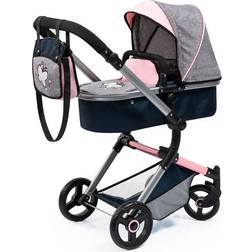 Bayer Combi Dolls Pram Vario Grey Butterfly (18427AA)