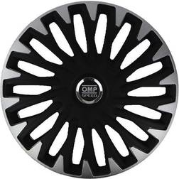 OMP OMP-Tapacubos Stinger Speed Negro Plateado 15" (4 Uds)