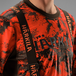Härkila Wildboar Pro L/S Langarmshirt Herren AXIS MSP - Orange Blaze/Shadow Brown