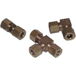 IGT Union t-stykke messing til 8mm rør