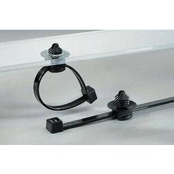 HellermannTyton Kabelbinder T30RFT5 sort med fod 148X3,6 500 stk