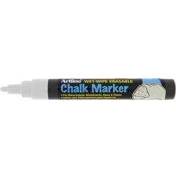 Artline 12 stk. Chalk Marker 2.0mm spids hvid