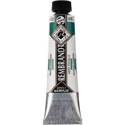 Rembrandt akrylfarve 40 ml Phthalo Green 675