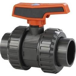 Signal Construct Palloventtiili PVC 50mm ja kaksi liitosmutteria
