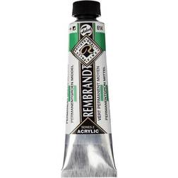 Rembrandt akrylfarve 40 ml Permanent Green Medium 614