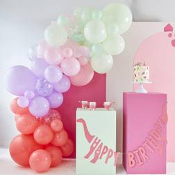 Ginger Ray Kit Arche de 75 Ballons Dinosaures Rose