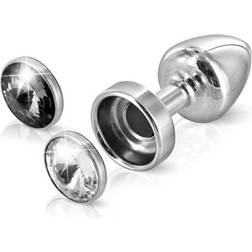 Ozone Anni Buttplug Magnet Klar Og sort 25 mm Diogol 72332