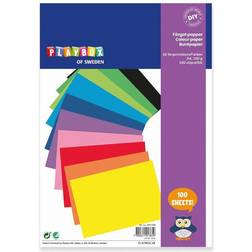 PlayBox Farvet Papir A4 100 st