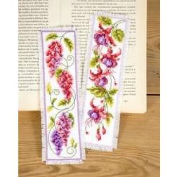 Vervaco Lesezeichen Blumen 2-er Pack