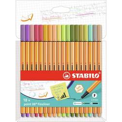 Stabilo Point 88 Fineliner Wallet of 18