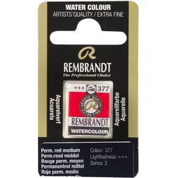 Rembrandt akvarelfarve half pan – Permanent Red Medium 377