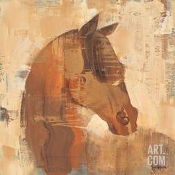 Trademark Fine Art Albena Hristova Spirit Horse Beige Poster 14x14"