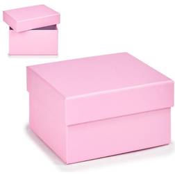 BigBuy Home Multifunktionel Æske Pap Pink (Mål: 8,5 x 5 x 12,5 cm)