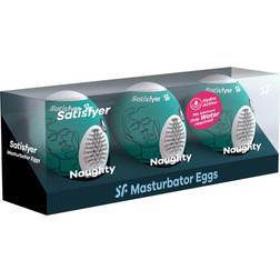 Satisfyer Masturbator Egg, Naughty, 3-pack
