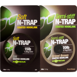 Korda Trenza de línea recubierta N-TRAP Soft 9kg Marron