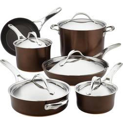 Anolon Nouvelle Cookware Set with lid 11 Parts