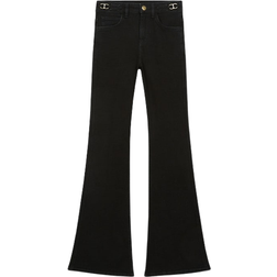 Maje Pramo Mid-Rise Flared Jeans - Black