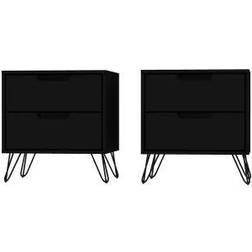 Manhattan Comfort Rockefeller 2-Drawer Chest of Drawer 20.1x21.6" 2pcs