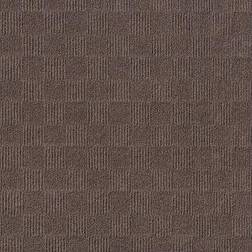 Foss Floors Crochet Carpet Tiles 15-Pack Brown 24x24"