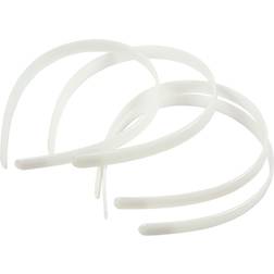 Creativ Company Hair Band, W: 13 mm, white, 5 pc/ 1 pack