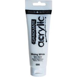Daler Rowney Daler-Rowney Graduate Acrylics Mixing White, 120 ml tube