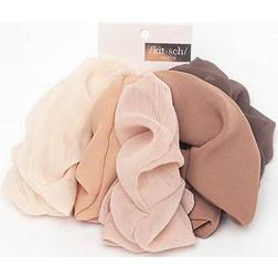 Kit.sch Crepe Scrunchie 5-pack