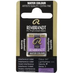 Rembrandt akvarelfarve half pan – Interference Violet 847