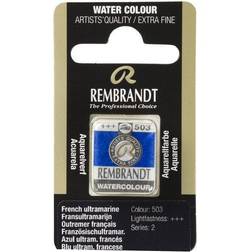 Rembrandt akvarelfarve half pan – French Ultramarine 503