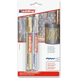 Edding 750 Glanzlackmarker 2er-Set Gold Silber