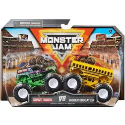 Monster Jam Grave Digger vs Higher Education 2-pack