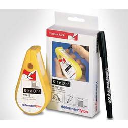 HellermannTyton SPRO200-1401-WH-1401-CL/WH, Hvid, Vinyl, 150 stk, -40 80 °C, 6,1 mm, 1,21 cm