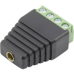 Conrad 93013c1126 Jack socket Connector, straight Pin diameter: 4 mm Black 1 pc(s)