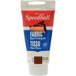 Speedball Block Printing Fabric Ink 2.5 oz. brown