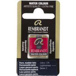 Rembrandt akvarelfarve half pan – Permanent Madder Lake 336