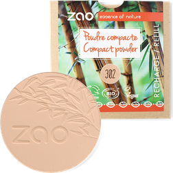 ZAO Økologisk Compact Powder, 302 Beige Orange, Refill, 9 g