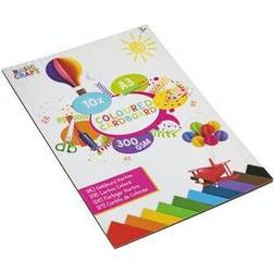 Grafix Karton A3 10 ark 300 gsm flere farver