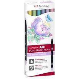 Tombow ABT Dual Brush Stift 6er-Set Pastel