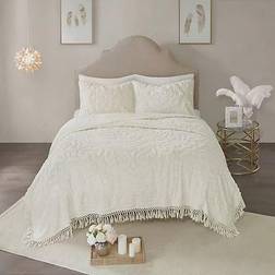 Madison Park Laetitia Bedspread White, Beige (233.68x)