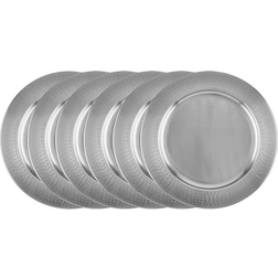 Old Dutch International Stainless Steel Charger Dinner Plate 40.64cm 6pcs