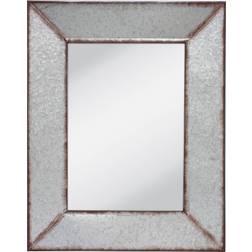 Stonebriar Collection 28" x 22" Rectangular Galvanized Metal Hanging Wall Mirror 18x71.1cm