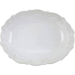 Vietri Incanto Stone Small Lace Oval Bowl