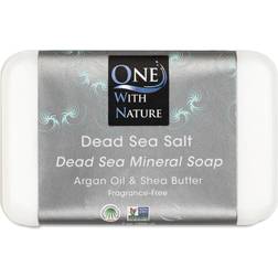 One With Nature Dead Sea Mineral Salt Soap with Argan Oil & Shea Butter 200g 200g