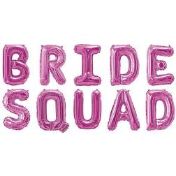 Folieballong "Bride Squad" rosa Bride Squad