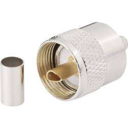 BKL Electronic 0406080 0406080 UHF-stikforbindelse Stik, lige 50 O 1 stk