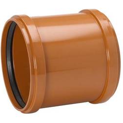 Uponor Dobbelt Muffe Med Kant PVC 110 mm